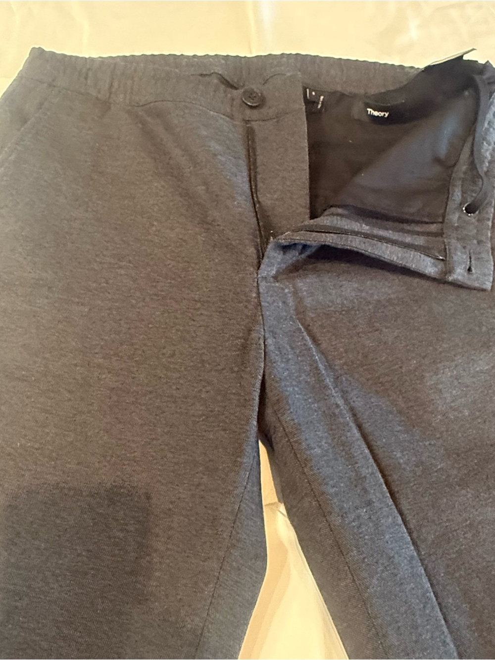 Theory Men's Charcoal Gray Jogger-Style Sweatpants